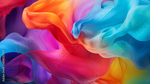 blue, orange, pink abstract dust wallpaper