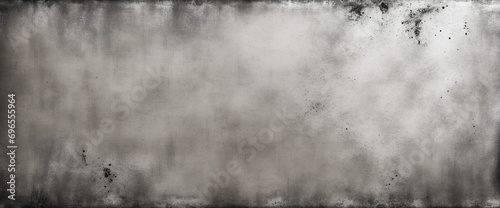 Vintage Scratched Metal. Weathered Grey Steel Backdrop. Ideal Space for Design. Web Banner. Website Header. Panoramic.