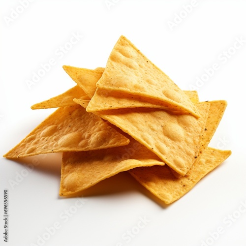 chips isolated on white background