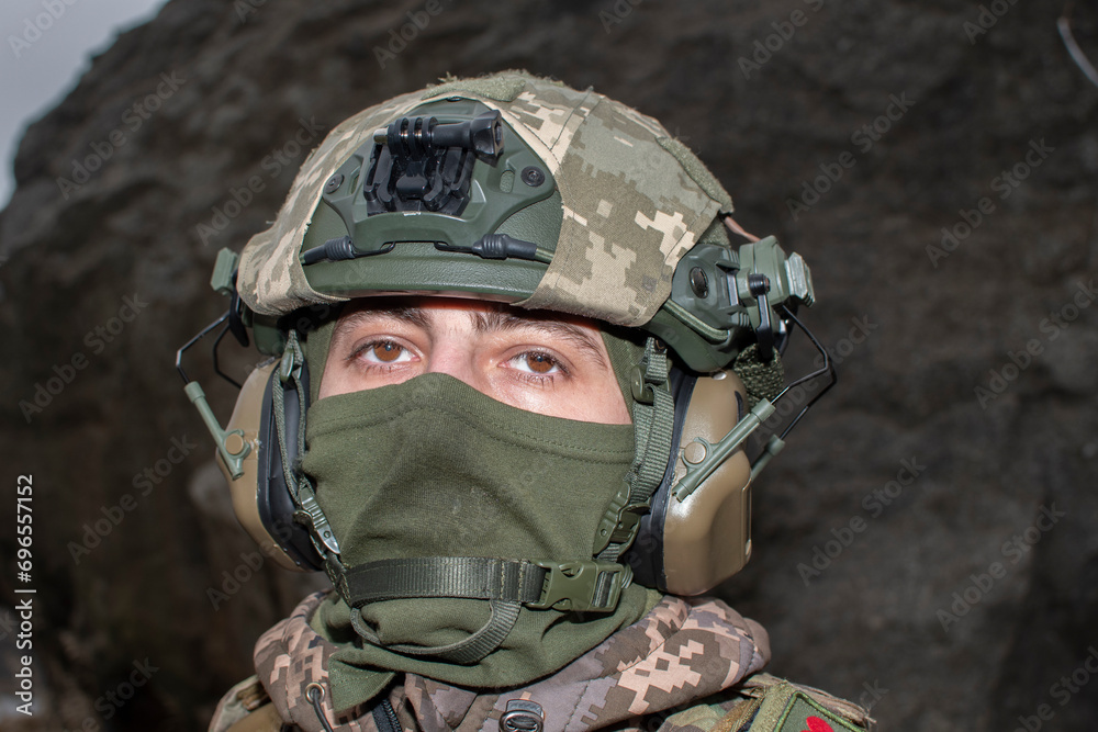 Portrait of a ukrainian soldier		