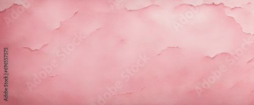 Vintage Textured Plaster Wall Effect. Distressed Chic Pink Banner. Ideal for Festive Invitations or Greeting Cards. Website Banner. Broad Panoramic Design. photo