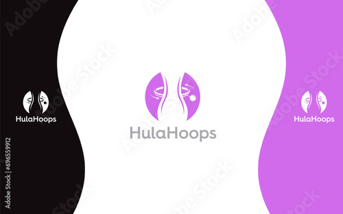 Hula Hoop modern logo vector