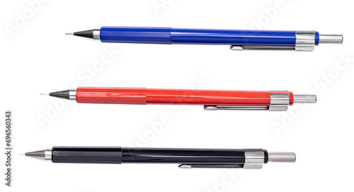 Set of Drafting Mechanical pencil isolated on transparent background