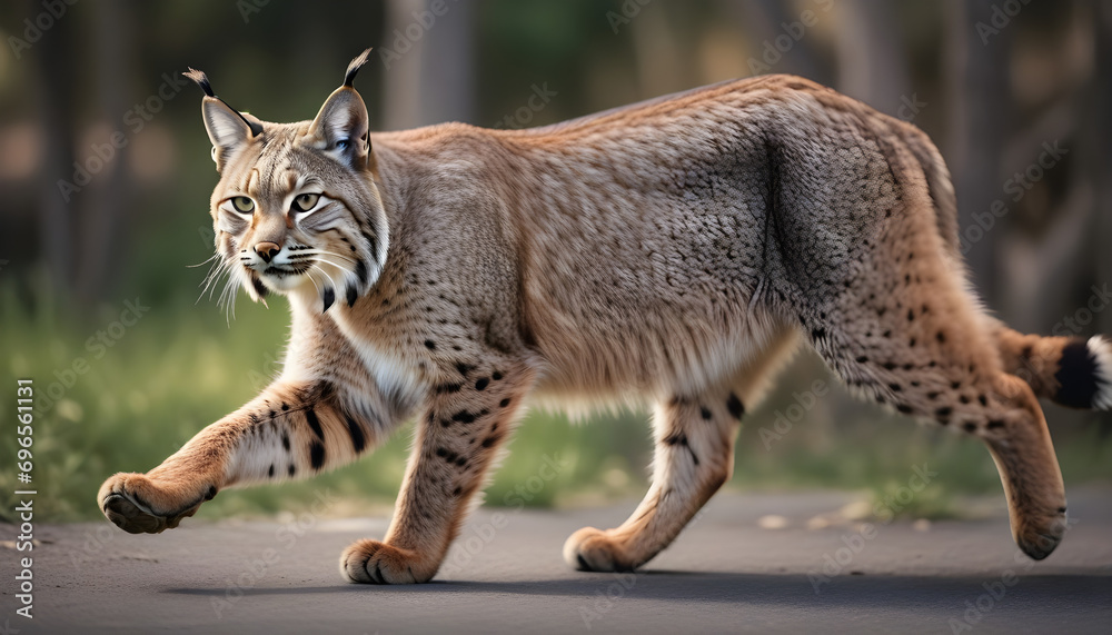 Fototapeta premium Bobcat on the prowl