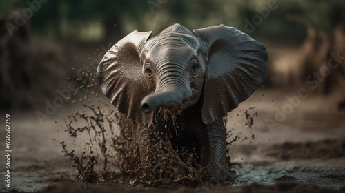 Serene Spectacles: Wild Elephants Amidst the Trees © arif