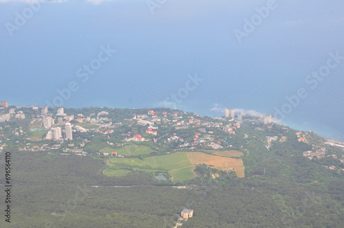 View of Miskhor from Mount Ai-Petri. Crimea