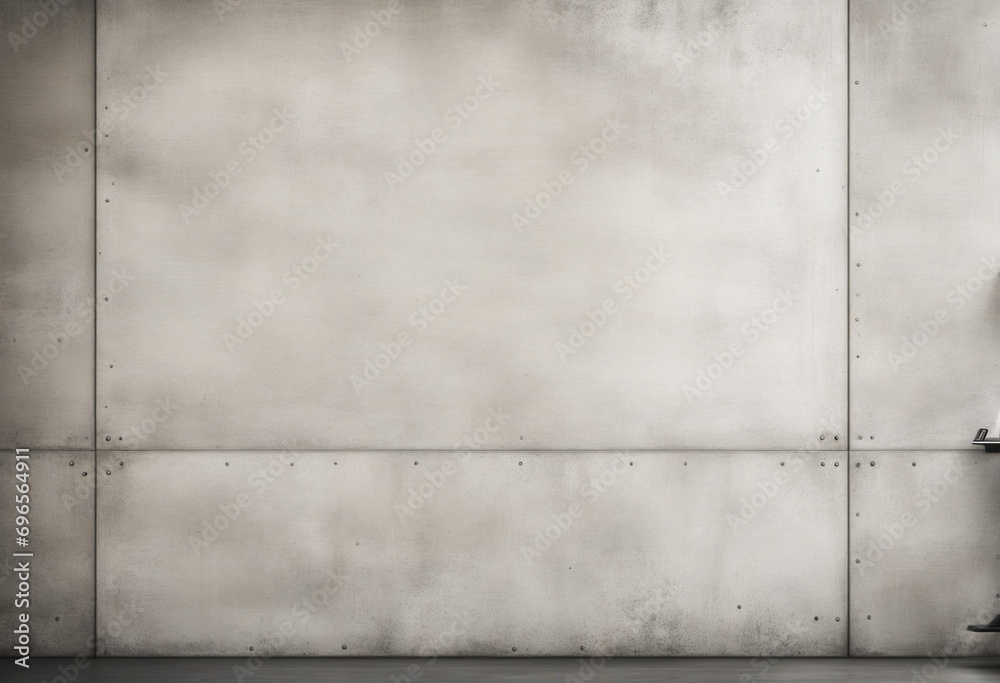 Gray and white textured concrete wall background with wide banner and space for copy.
