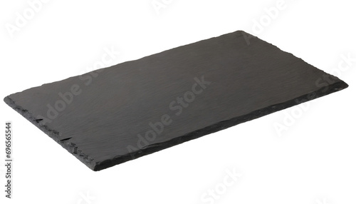 Black slate board isolated