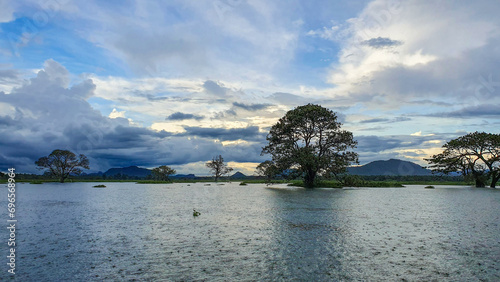 Fotografie Mahasenpura, Sri Lanka: Landschaft am Yoda See