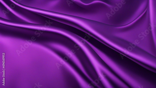 Shimmering purple cloth backdrop.