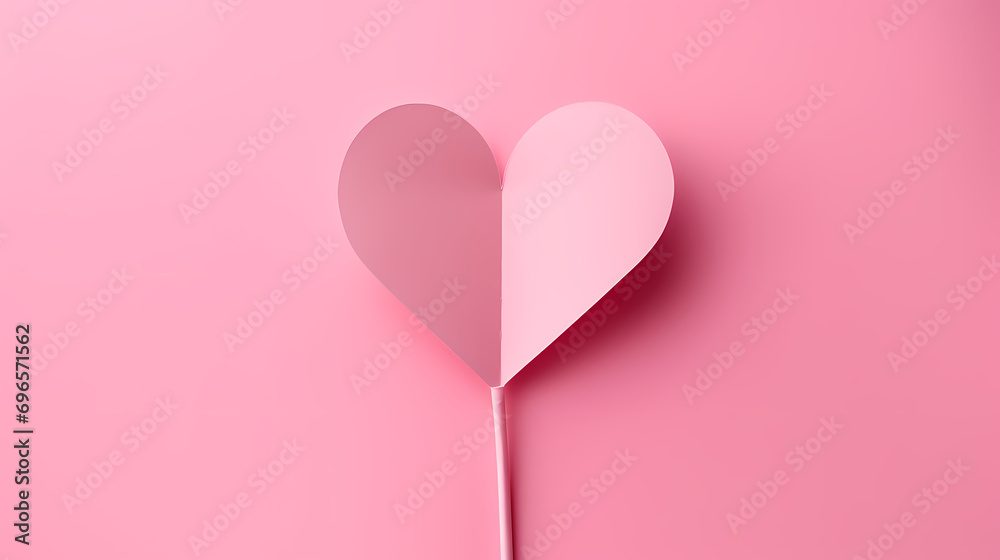 Valentine's Day background, pink hearts on a pink background, white space Valentine's Day background, pink hearts on a pink background, white space