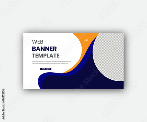 Creative Modern and colorful Roll-up banner design template