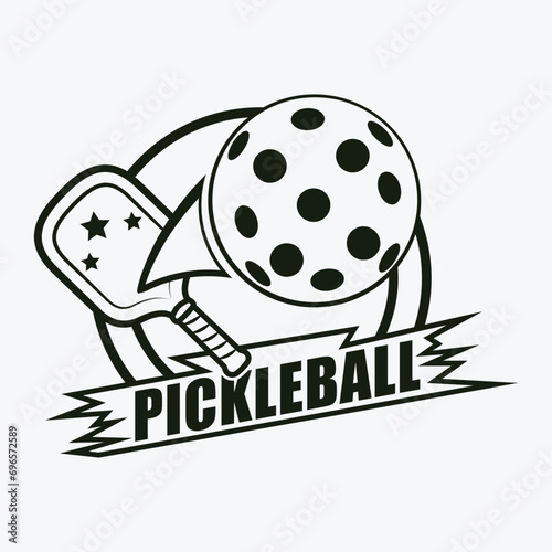 Customized Pickle ball Shirt , pickle-ball vector file