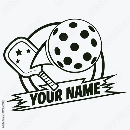 Customized Pickle ball Shirt , pickle-ball vector file