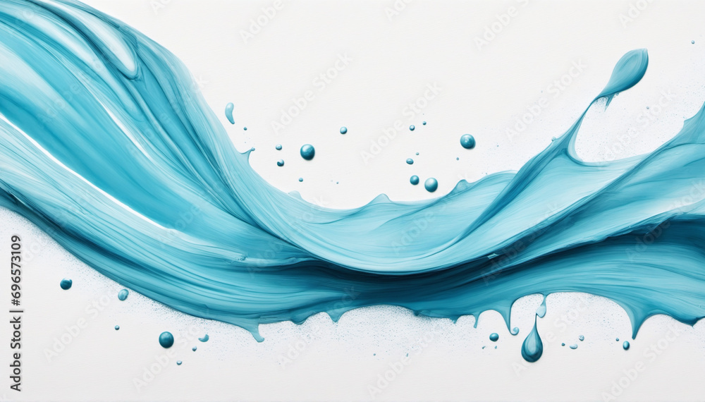 Soft pastel blue smudge on a blank canvas Soft pastel blue smudge on a blank canvas