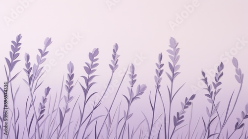  a close up of a field of grass with a purple sky in the backgrounnd of the picture. © Anna
