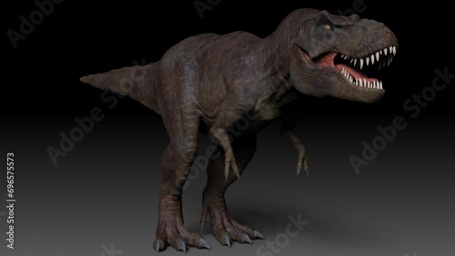 Tyrannosaurus Rex Stan render of background. 3d rendering © racksuz
