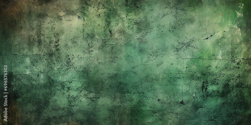 Military grunge background, distressed textured old green pattern backdrop. - obrazy, fototapety, plakaty 