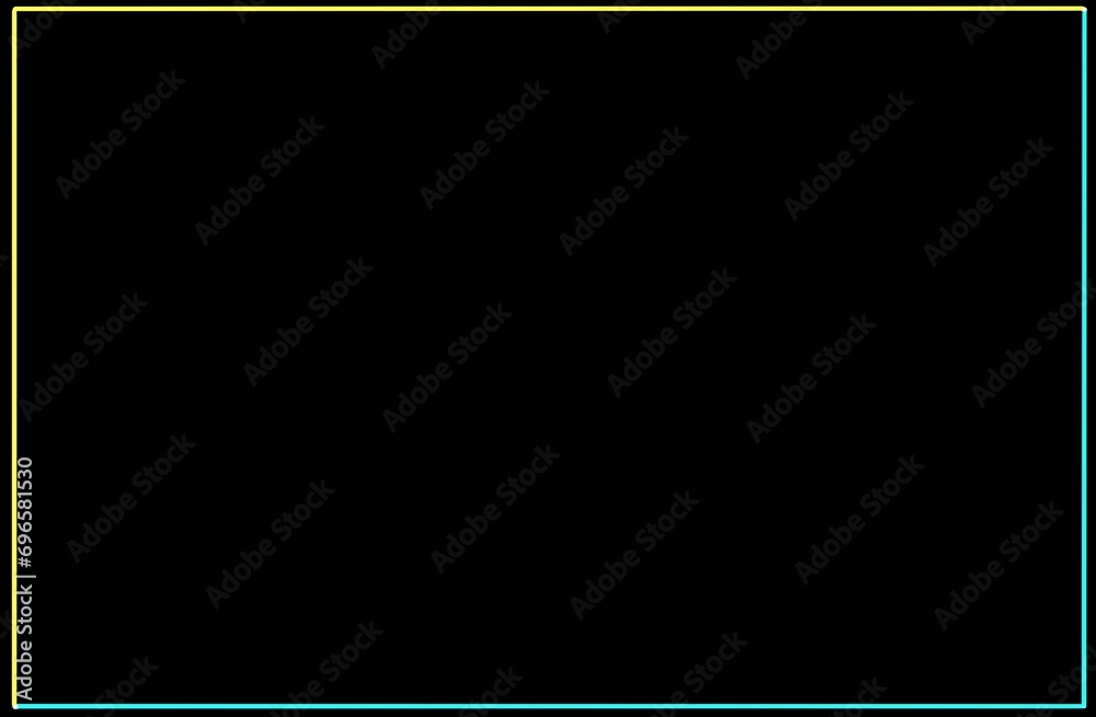 Two-color LED frame with a blank black page Two-color LED frame with a blank black page