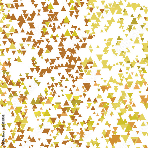 Polygonal golden mosaic background. Abstract low poly vector illustration. Triangular pattern  copy space. Template geometric business design with triangle for poster  banner  card  flyer