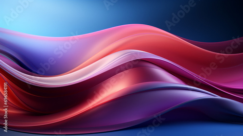 Abstract digital artwork, Blue and purple gradient, smooth transition, Fine-art sensibility, AI Generated