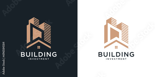 Creative real Estate Logo, real estate, house logo, building logo design template