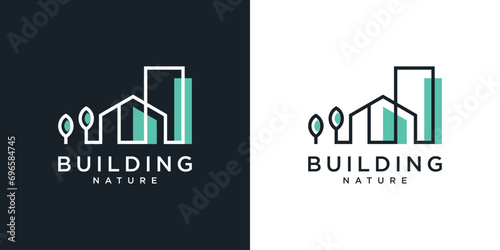 Beauty building real estate logo design inspiration photo