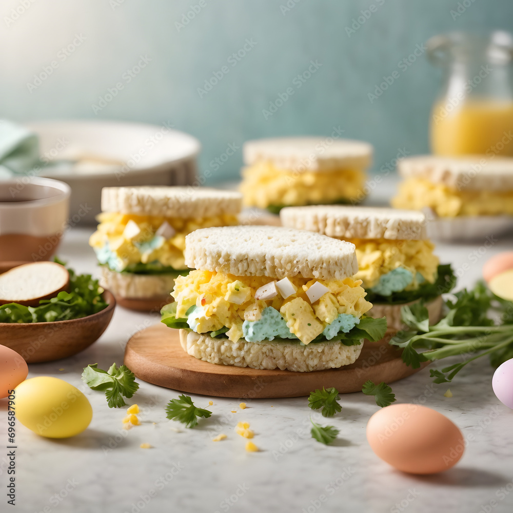 Easter Egg Salad Sandwiches - A Delightful Blend of Creamy Eggs and Fresh Ingredients