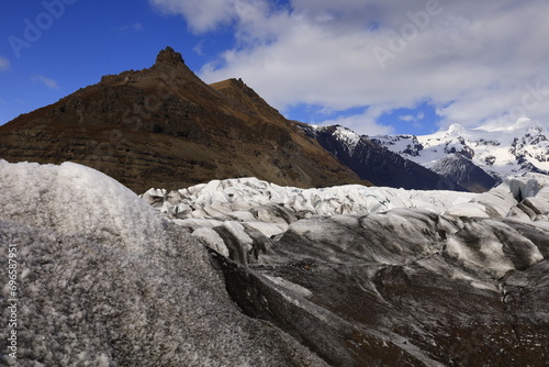 Svínafellsjökull is an Icelandic glacier constituting a glacier language of Vatnajökull.