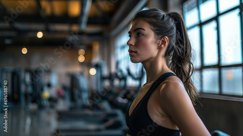 person working out in gym