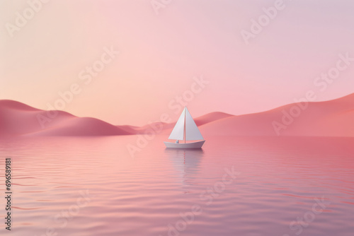 Water summer ocean sailboat boat sea sunset