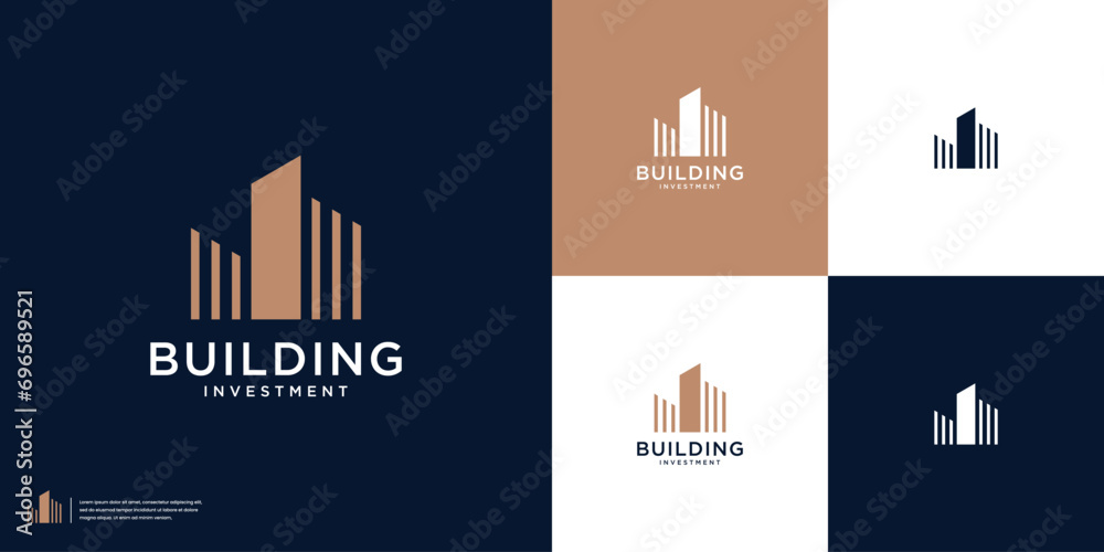 Real Estate building vector logo template