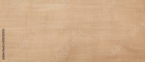 Beige brown rough natural cotton linen textile texture background banner panorama, seamless pattern. 