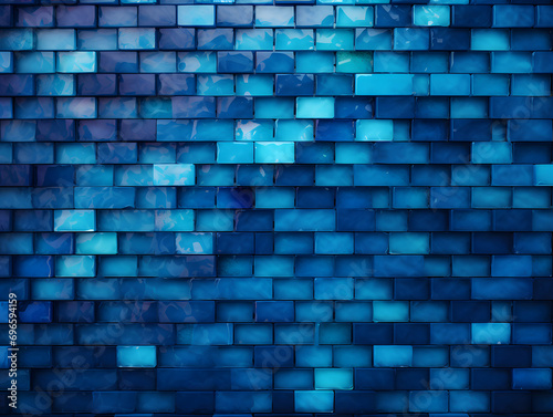 blue tiles of a pool floor with water