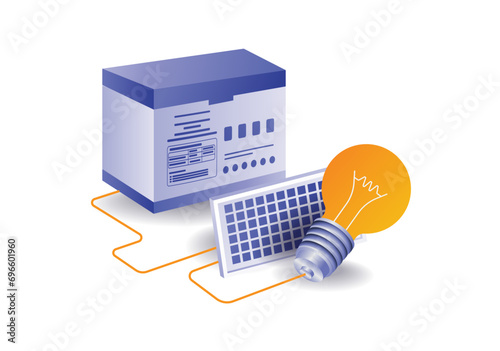 Large solar panel electrical energy storage battery