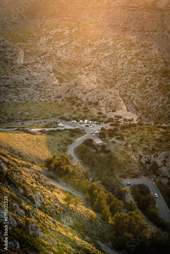 summer sunset in albercutx in mallorca