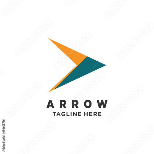 Vector arrow logo design vector element with modern style