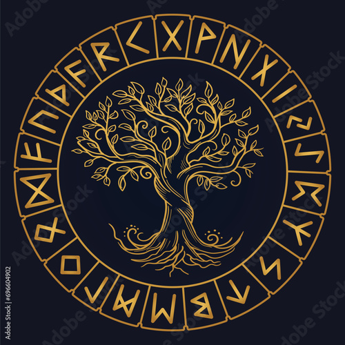 Tree of Life , Yggdrasil vector