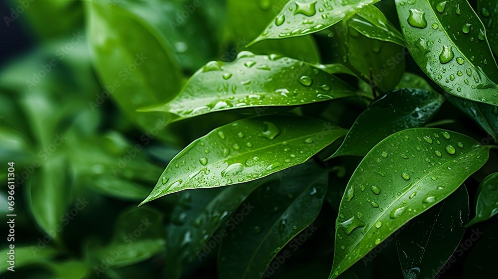 leaves background with generative ai leaves background with generative ai