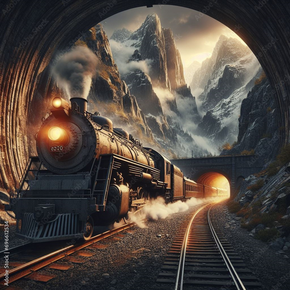 Various Train Scenes Spanning The History of Railroads Various Train Scenes Spanning The History of Railroads