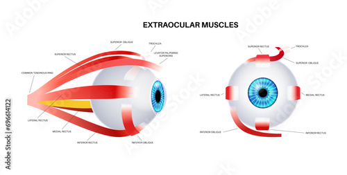 Extraocular muscles anatomy