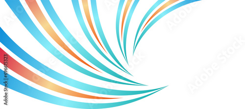 abstract blue circular vortex for brochure background template