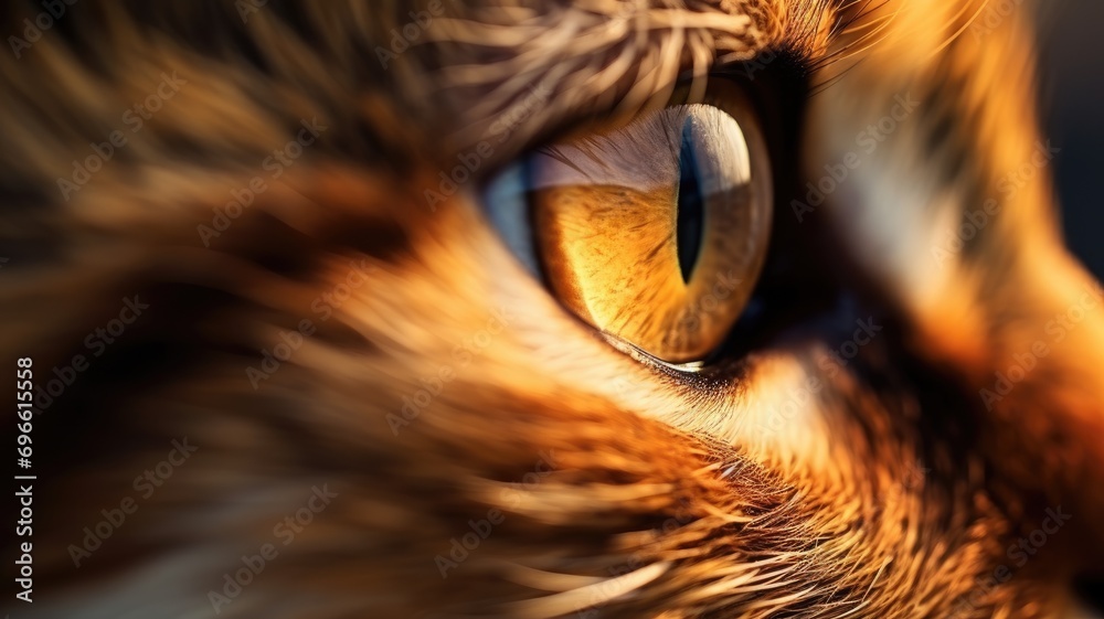 Macro shot of a cat's eye