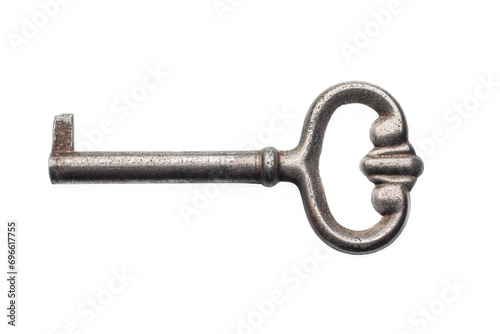 Vintage key isolated on white © danishch