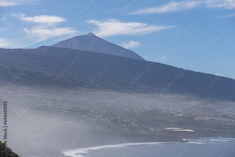 view of the teide volcano