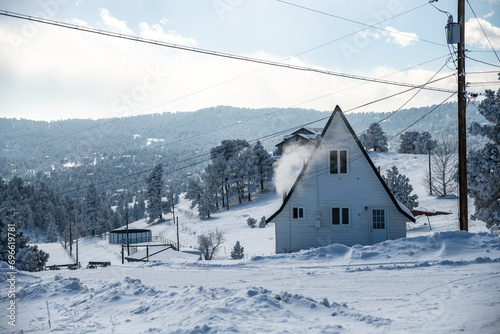 Winter A-Frame Home