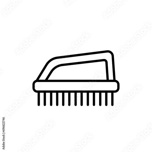 Hand brush outline icons, bathroom minimalist vector illustration ,simple transparent graphic element .Isolated on white background