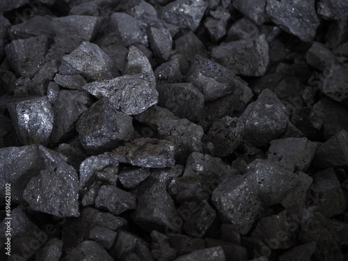 Ferro Silicon is an iron alloy composed of iron and silicon. Ferrosilicon is often used as a reducing agent in the production of ferro alloys and the steel industry.  photo