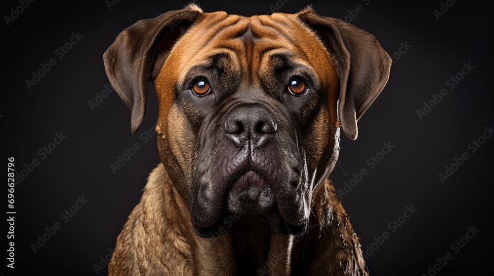 Bullmastiff Dog in Professional Studio