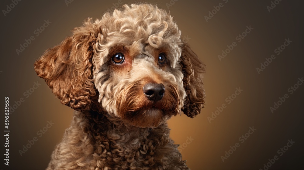 Curly-Coated German Rex in Warm Light